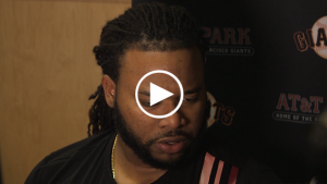 Cueto shares conversation with Grandal that caused benches to clear