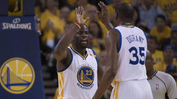 Watch: Draymond Green shows off golf swing with Durant in Utah