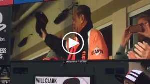 Giants fans sing Happy Birthday to Willie Mays